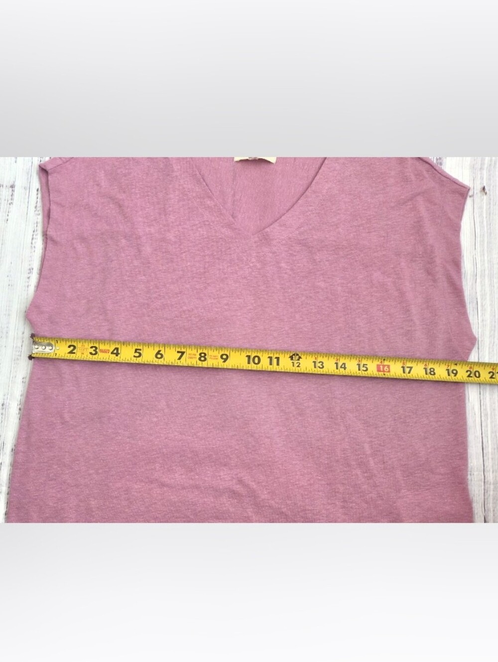 Madewell Relaxed V-Neck Tee T Shirt Linen Blend NEW NWT Small NP836 - Picture 4 of 7